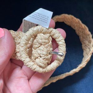 J. Crew Rattan Braided Belt